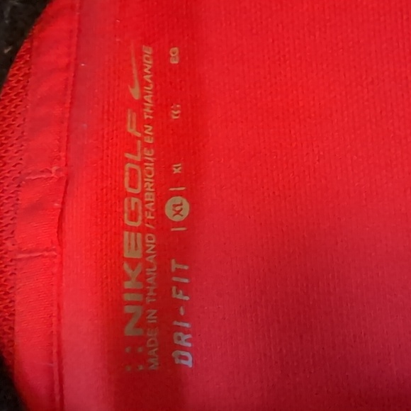 Nike Golf| Red Travistock Cup Athletic Dry Fit Short Sleeved Polo - Picture 10 of 12